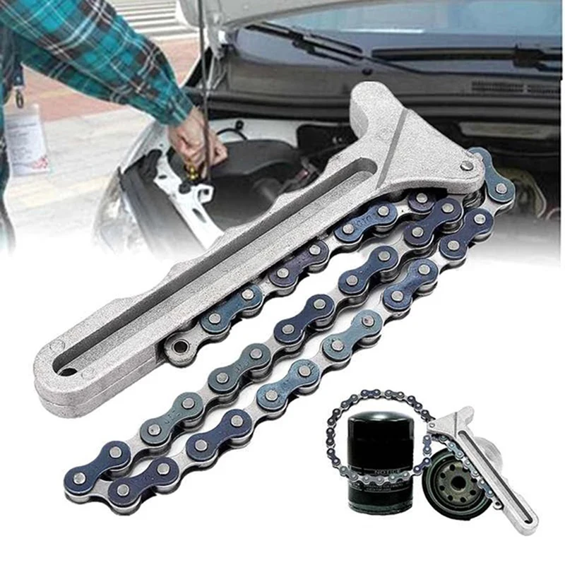 Universal Oil Filter Wrench Car Engine Filters Torque Chain Wrench Grip Remover Tool Spanner Plier Remover Tools Hand Tool
Universal Oil Filter Wrench Car Engine Filters Torque Chain Wrench Grip Remover Tool Spanner Plier Remover Tools Hand Tool