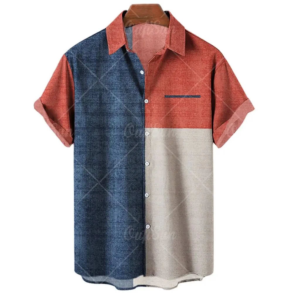 2022 Summer Hawaiian Men's Shirts Colorful Striped Printed Shirts For Men Beach Casual Tee Shirt Men Short Sleeve Tops Camicias
2022 Summer Hawaiian Men's Shirts Colorful Striped Printed Shirts For Men Beach Casual Tee Shirt Men Short Sleeve Tops Camicias