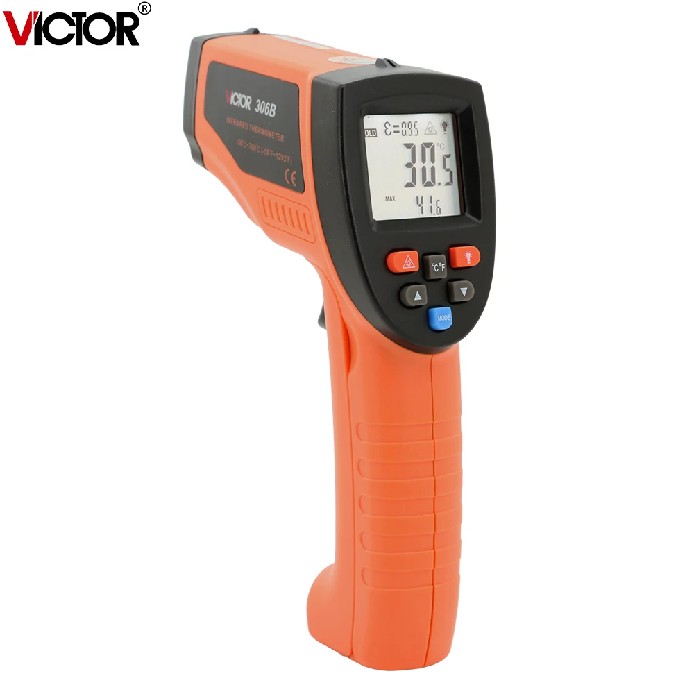 -20℃~1150℃ Non-contact Digital Industrial High Precision Infrared Thermometer Handheld Temperature Laser Gun,Not Human
-20℃~1150℃ Non-contact Digital Industrial High Precision Infrared Thermometer Handheld Temperature Laser Gun,Not Human