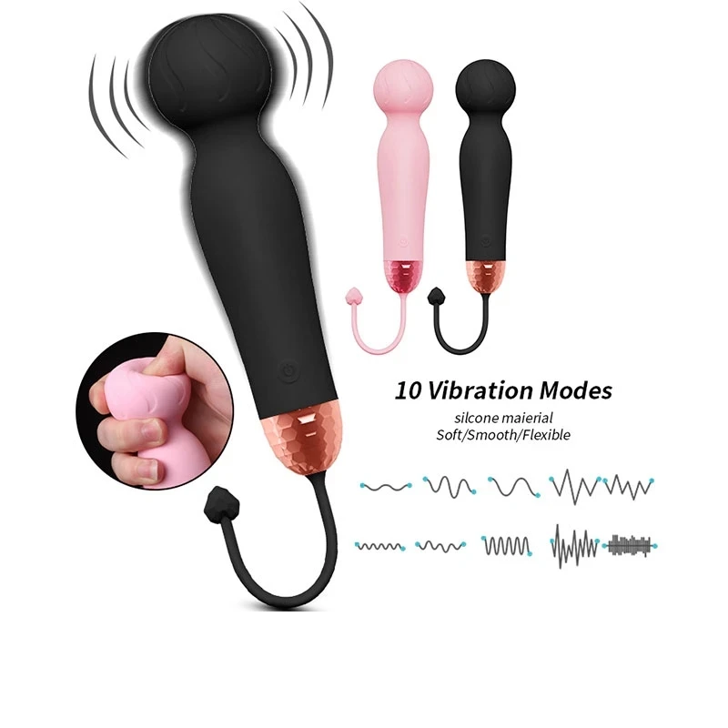

10-скоростной бритвенный вибратор AV, волшебная палочка, массажер для точки G, секс-игрушка для женщин, Стимулятор клитора для пар, товары для взрослых 18