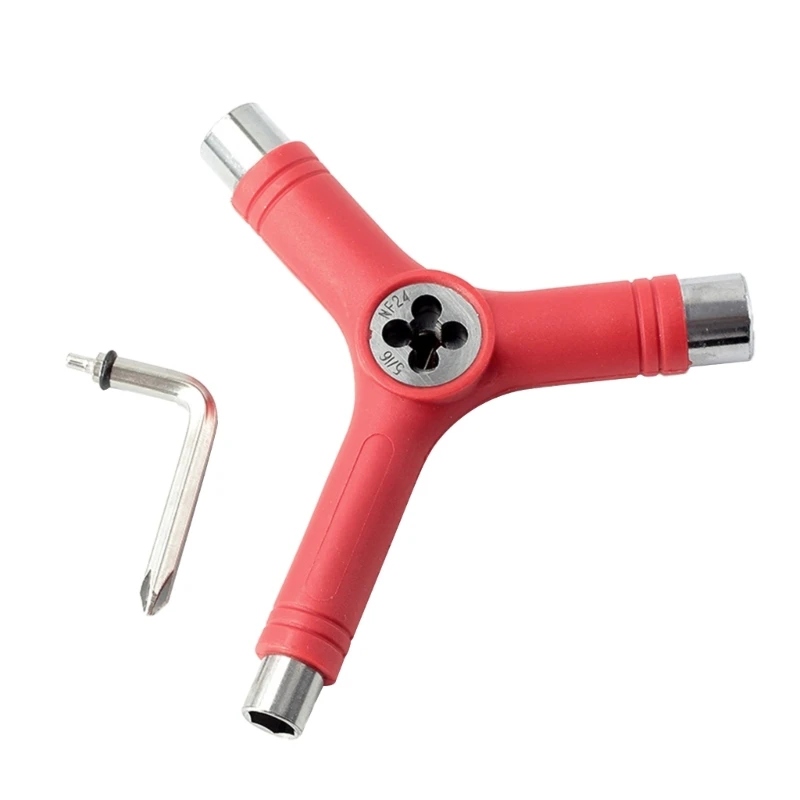 All-in-One Skate Tool Multifunction Portable Skateboard Y Tool with Y-Type Allen and L-Type Wrench Screwdriver
All-in-One Skate Tool Multifunction Portable Skateboard Y Tool with Y-Type Allen and L-Type Wrench Screwdriver