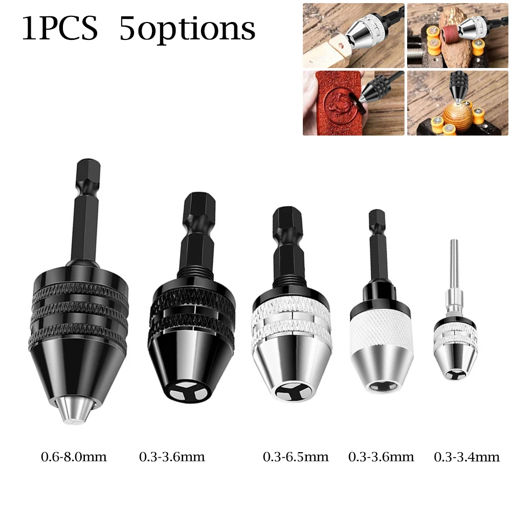 Keyless Drill Chuck Adapter Hex Shank Quick Change Bit Converter Tool For Electric Grinder Nail Engraving Machine 6.35mm
Keyless Drill Chuck Adapter Hex Shank Quick Change Bit Converter Tool For Electric Grinder Nail Engraving Machine 6.35mm