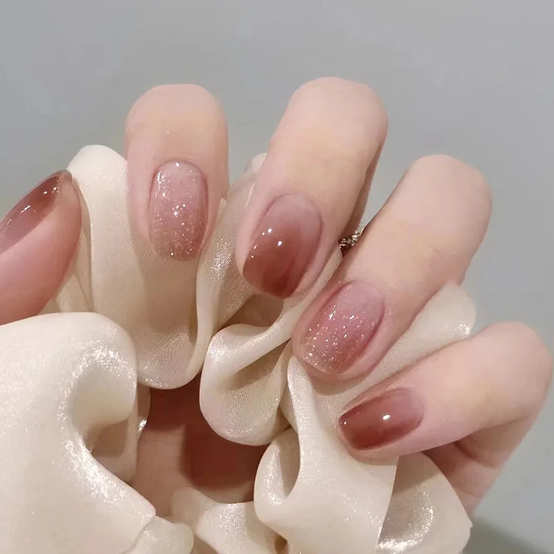24Pcs/Set Short False Nail Simple ice through red brown Fake Nail Tips Full Cover Acrylic False Nails Art Decoration
24Pcs/Set Short False Nail Simple ice through red brown Fake Nail Tips Full Cover Acrylic False Nails Art Decoration