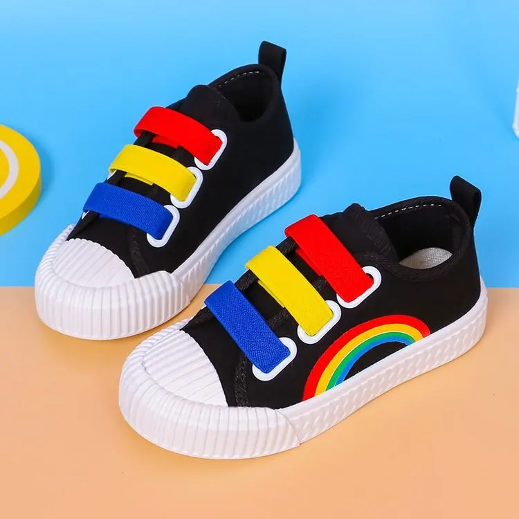 2022 Autumn New Fashion Children Canvas Shoes Casual Rainbow Girls Cloth Shoes Wild Soft Bottom Boys Running Shoes Baby Sneakers
2022 Autumn New Fashion Children Canvas Shoes Casual Rainbow Girls Cloth Shoes Wild Soft Bottom Boys Running Shoes Baby Sneakers