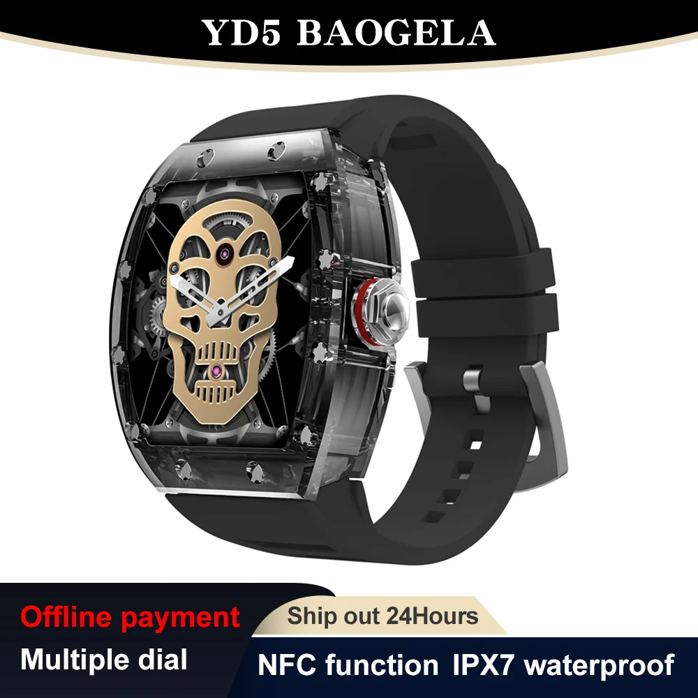 YD5 Crystal Case Smart Watch 1.57 Inch NFC Functional Dynamic Dial Sport Real Heart Rate Blood Oxygen Bluetooth Information Push
YD5 Crystal Case Smart Watch 1.57 Inch NFC Functional Dynamic Dial Sport Real Heart Rate Blood Oxygen Bluetooth Information Push