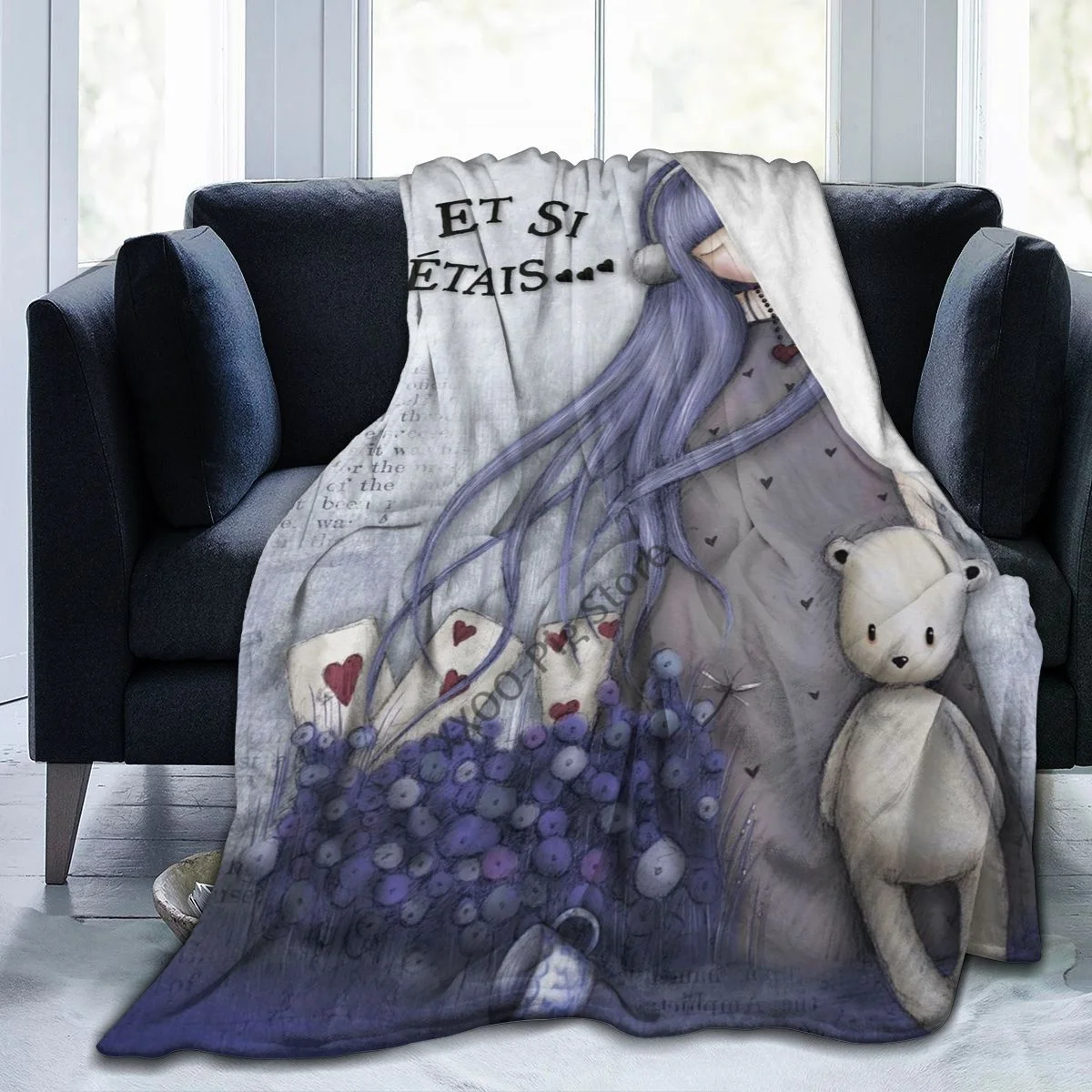 Coque Art Cartoon Santoro Gorjuss Throw Blanket Fuzzy Warm Throws for Winter Bedding 3D Printing Soft Micro Fleece Blanket GUN-9
Coque Art Cartoon Santoro Gorjuss Throw Blanket Fuzzy Warm Throws for Winter Bedding 3D Printing Soft Micro Fleece Blanket GUN-9