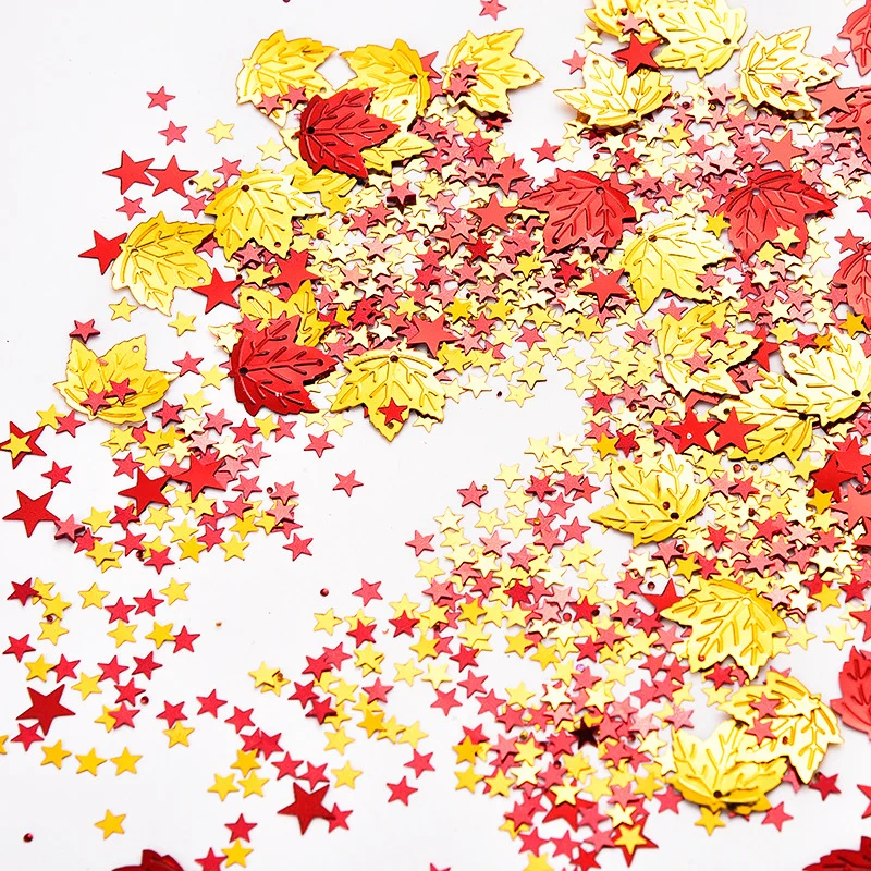 1Bag Glitter Plastic Pentagram Maple Leaf Confetti For Thanksgiving Party Decoration Supplies Table Setting Desktop Photo Props
1Bag Glitter Plastic Pentagram Maple Leaf Confetti For Thanksgiving Party Decoration Supplies Table Setting Desktop Photo Props