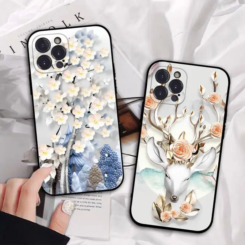 Relief Flower 3D Emboss Phone Case For iPhone 13 Pro MAX 14 11 12 Mini X XS XR 6 7 8 Plus SE 2020 Soft TPU Cover
Relief Flower 3D Emboss Phone Case For iPhone 13 Pro MAX 14 11 12 Mini X XS XR 6 7 8 Plus SE 2020 Soft TPU Cover