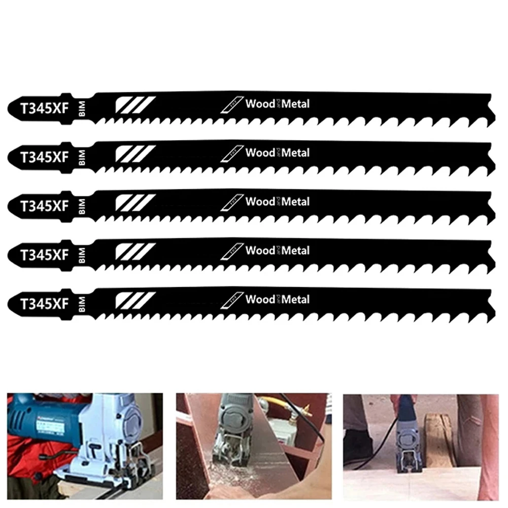5Pcs T345XF 130mm T-shank Saw Blades Reciprocating Saw Blades Jigsaw Blades Jig Saw For Wood Metal Board Plastic Cutting Tools
5Pcs T345XF 130mm T-shank Saw Blades Reciprocating Saw Blades Jigsaw Blades Jig Saw For Wood Metal Board Plastic Cutting Tools