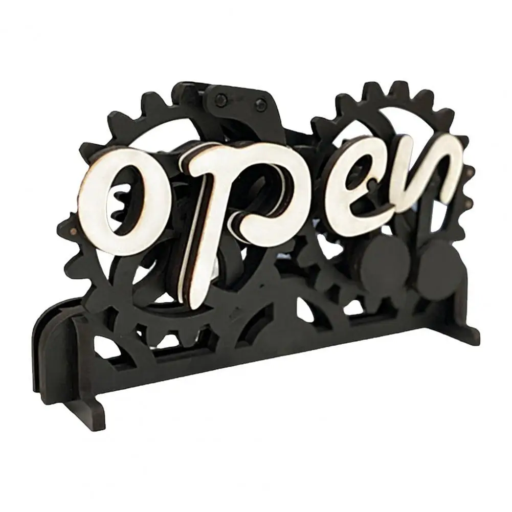 Front Door Sign High Durability Gear Mechanism Wood Creative Manual Mechanical Hanging Open-Closed Sign Home Supplies
Front Door Sign High Durability Gear Mechanism Wood Creative Manual Mechanical Hanging Open-Closed Sign Home Supplies