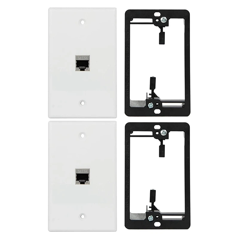 Cat6 Wall Plate 1 Port 1 Gang RJ45 For Keystone Wall Plate + Low Voltage Mounting Bracket + Female CAT6A Full Shielded
Cat6 Wall Plate 1 Port 1 Gang RJ45 For Keystone Wall Plate + Low Voltage Mounting Bracket + Female CAT6A Full Shielded