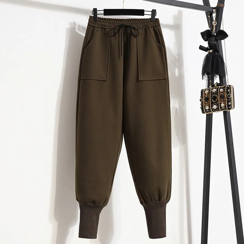 Women Casual Sweatpants New Arrival 2022 Spring Korean Style Solid Color Woolen Loose Female High Waist Harem Pants B1608
Women Casual Sweatpants New Arrival 2022 Spring Korean Style Solid Color Woolen Loose Female High Waist Harem Pants B1608