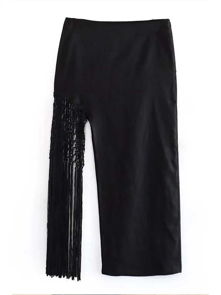 Kumsvag 2023 Women Summer Linen Straight Skirts Fashion Solid Tassel Zipper Split Female Elegant Street Mid-Calf Skirt Clothing
Kumsvag 2023 Women Summer Linen Straight Skirts Fashion Solid Tassel Zipper Split Female Elegant Street Mid-Calf Skirt Clothing