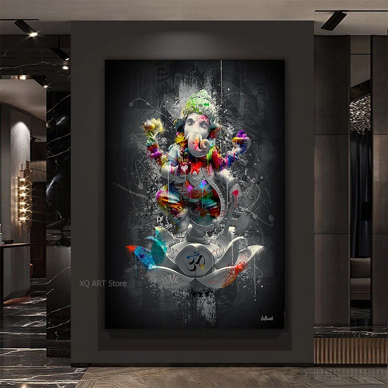 Classical Hindu Elephant Ganesha Lord God Canvas Painting And Prints HD Pictures Wall Art For Living Room Home Decor Frameless
Classical Hindu Elephant Ganesha Lord God Canvas Painting And Prints HD Pictures Wall Art For Living Room Home Decor Frameless
