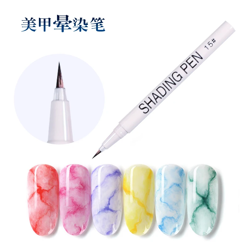 2ML Smudge Portable Blooming Liquid Nail Pen Marble Gradient Ink Japanese Water Dye Manicure Halo Dye Nail Pen DIY Manicure Tool
2ML Smudge Portable Blooming Liquid Nail Pen Marble Gradient Ink Japanese Water Dye Manicure Halo Dye Nail Pen DIY Manicure Tool