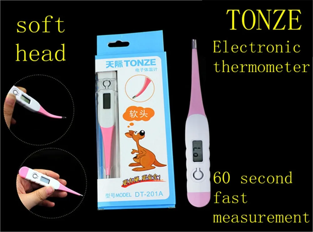 medical Electronic Thermometer Soft Head Thermometer Waterproof LCD digital Adult Children Baby Mouth Underarm Body Temperature
medical Electronic Thermometer Soft Head Thermometer Waterproof LCD digital Adult Children Baby Mouth Underarm Body Temperature