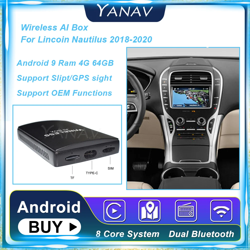 Android 4G 64 Гб Carplay Беспроводная Ai коробка для Lincion Nautilus 2018 2020 8 Core Qualcomm 450 мультимедиа Carbo Plug and Play
Android 4G 64 Гб Carplay Беспроводная Ai коробка для Lincion Nautilus 2018 2020 8 Core Qualcomm 450 мультимедиа Carbo Plug and Play