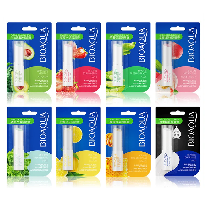 1pcs BIOAQUA Varied Natural Fruits Lip Balm Moisturizing Lipstick Nourishing Non-Stick Long-lasting Lipbalm Lips Care Cosmetics
1pcs BIOAQUA Varied Natural Fruits Lip Balm Moisturizing Lipstick Nourishing Non-Stick Long-lasting Lipbalm Lips Care Cosmetics