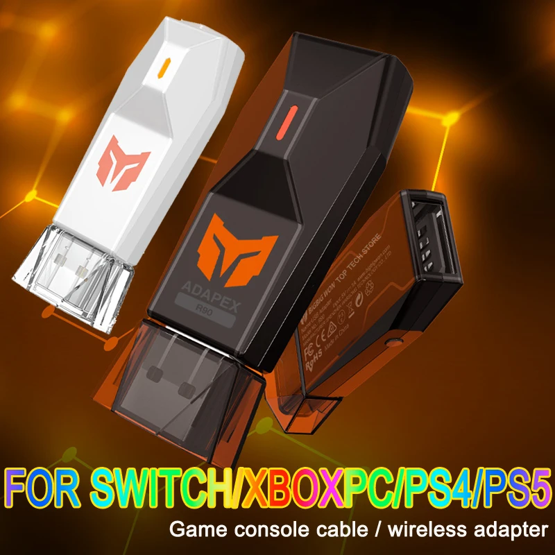 R90 R100 PRO USB Receiver Wireless Adapter for PS4 PS5 Xbox Series Switch Controller Bluetooth Adapter Gamepad Converter
R90 R100 PRO USB Receiver Wireless Adapter for PS4 PS5 Xbox Series Switch Controller Bluetooth Adapter Gamepad Converter