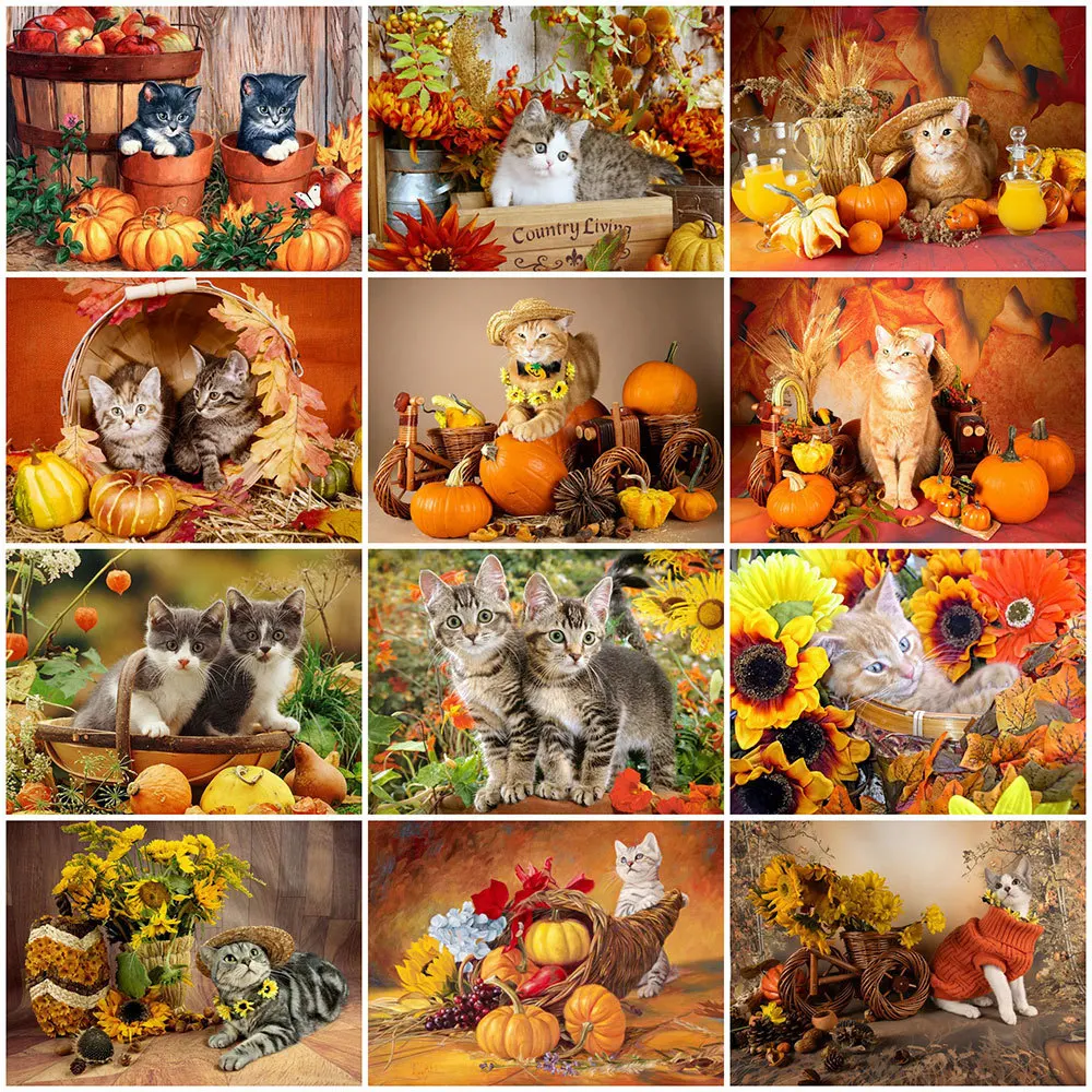 HUACAN 3D DIY Алмазная вышивка животные Алмазная картина кошка полная дрель Алмазная мозаика осеннее украшение тыквы хэллоуин
HUACAN 3D DIY Алмазная вышивка животные Алмазная картина кошка полная дрель Алмазная мозаика осеннее украшение тыквы хэллоуин