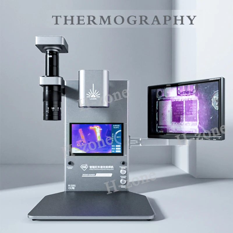 TBK R-2201 Infrared Laser Disassembly Welding Machine Thermal Imaging Diagnosis Phone Repair soldering Device with microscope 
TBK R-2201 Infrared Laser Disassembly Welding Machine Thermal Imaging Diagnosis Phone Repair soldering Device with microscope