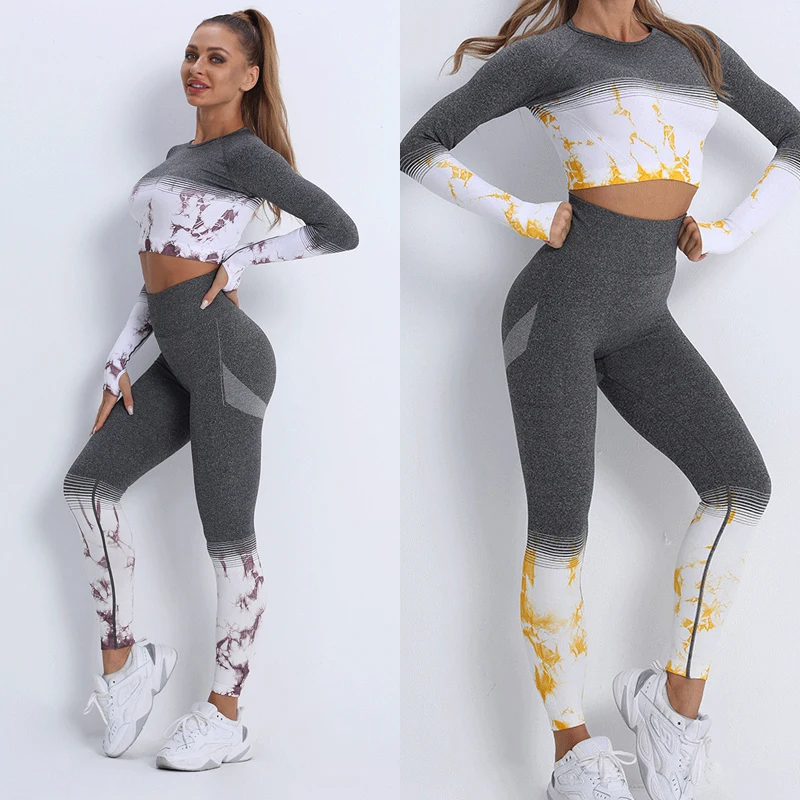 Yoga Legging Woman Seamless Yoga Set Breathable Fitness Sportwear Workout Outfit High Stretchy Legging Long Sleeves 2 piece
Yoga Legging Woman Seamless Yoga Set Breathable Fitness Sportwear Workout Outfit High Stretchy Legging Long Sleeves 2 piece