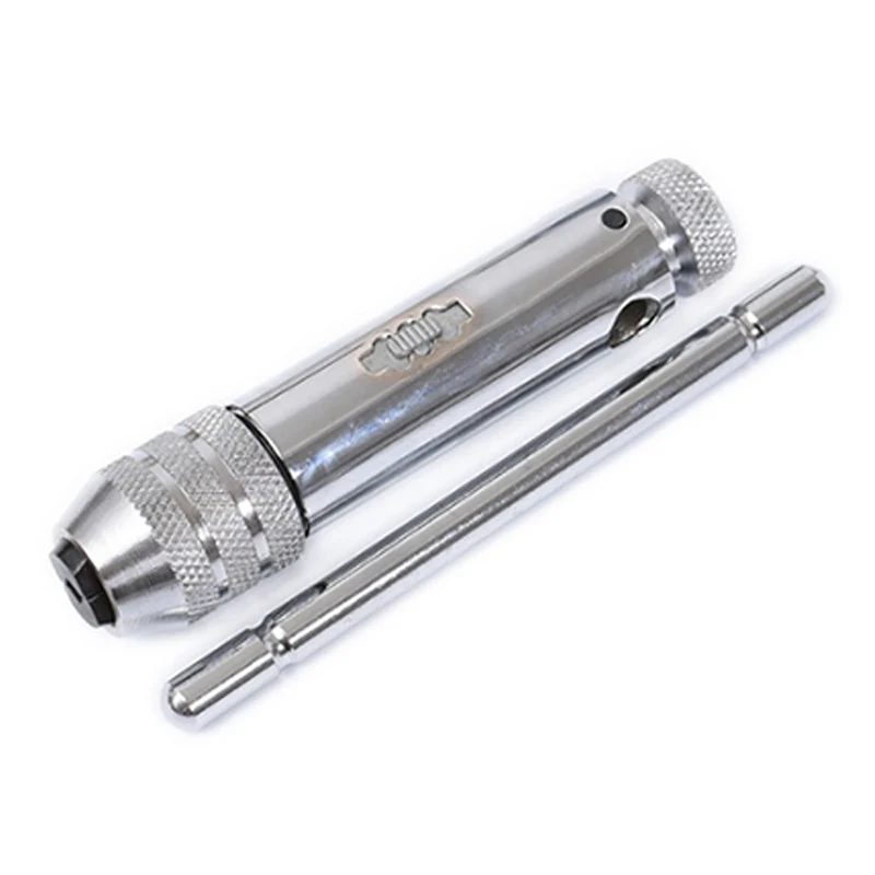 Tap Wrench M3-M8 / M5-M12 Adjustable Ratchet Tap Screwdriver Wrench Hand Tools High Carbon Steel Wire Tapping Hand Tool
Tap Wrench M3-M8 / M5-M12 Adjustable Ratchet Tap Screwdriver Wrench Hand Tools High Carbon Steel Wire Tapping Hand Tool