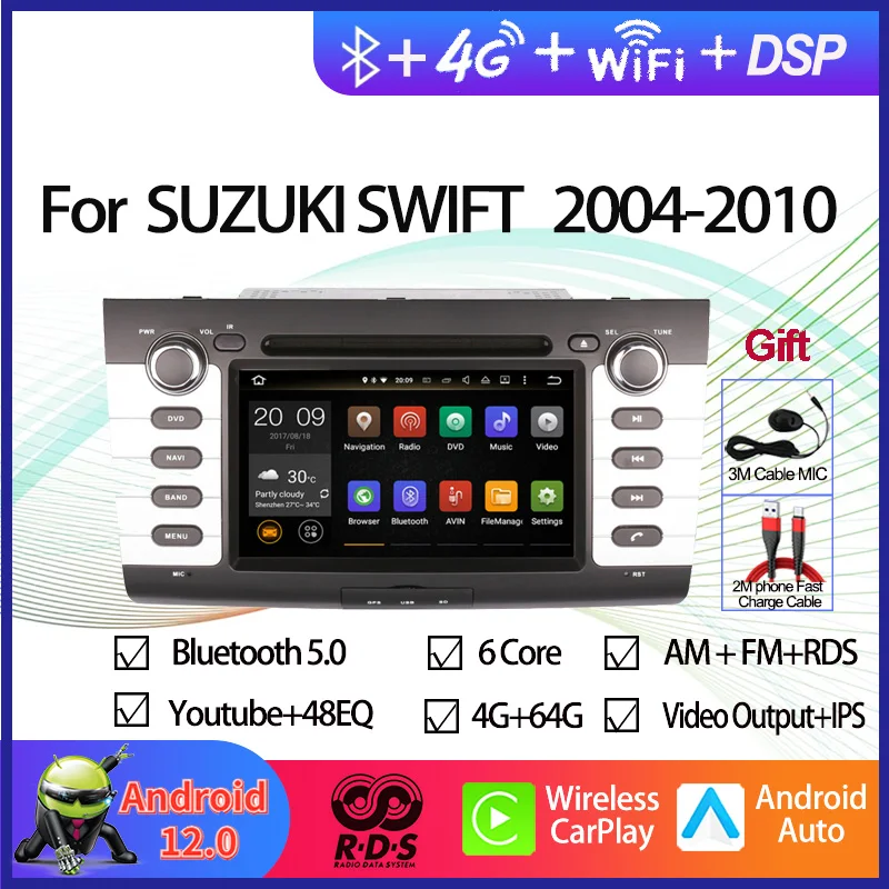 2 Din Android 11 Auto Radio Stereo for Suzuki Swift 2004-2010 7" Car GPS Navigation Multimedia DVD Player with BT WiFi DSP
2 Din Android 11 Auto Radio Stereo for Suzuki Swift 2004-2010 7" Car GPS Navigation Multimedia DVD Player with BT WiFi DSP