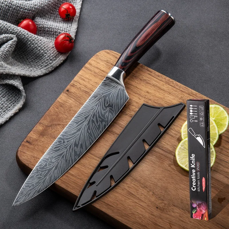 Kitchen Knife Set Meat Cleaver Chef Knives Stainless knife Slicing knife Fruit Vegetable Knife Damascus Pattern kitchen knife
Kitchen Knife Set Meat Cleaver Chef Knives Stainless knife Slicing knife Fruit Vegetable Knife Damascus Pattern kitchen knife