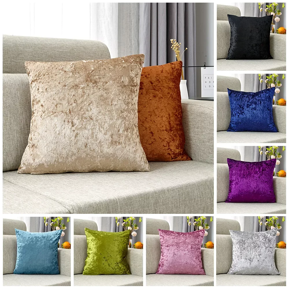 2/4PCS Pillow Cover Crushed Velvet Cushion Cover for Sofa Living Room Soft Decorative Pillows 45*45 Nordic Home Decor Pillowcase
2/4PCS Pillow Cover Crushed Velvet Cushion Cover for Sofa Living Room Soft Decorative Pillows 45*45 Nordic Home Decor Pillowcase
