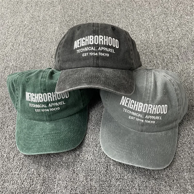 Neighborhood Men's Caps 2024 Summer New Japanese Batik Wash NBHD Embroidery Letters Curved Casual Baseball Hats Women Fashion
Neighborhood Men's Caps 2024 Summer New Japanese Batik Wash NBHD Embroidery Letters Curved Casual Baseball Hats Women Fashion