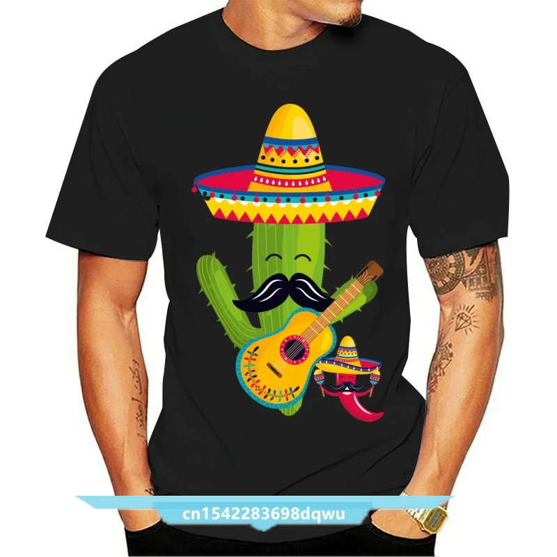 Men Tshirt Mariachi Cactus Shirt Mexican Guitar Sombrero Mustache Gift Cool Printed T-Shirt Tees Top
Men Tshirt Mariachi Cactus Shirt Mexican Guitar Sombrero Mustache Gift Cool Printed T-Shirt Tees Top