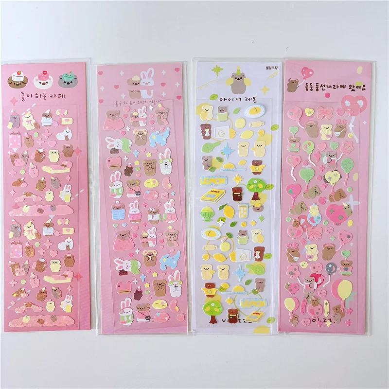 Korean Ins Cartoon Animal Outing Cute Stickers DIY Collage Stationery Kawaii Decorative Sticker Scrapbooking Children Toy Laser
Korean Ins Cartoon Animal Outing Cute Stickers DIY Collage Stationery Kawaii Decorative Sticker Scrapbooking Children Toy Laser