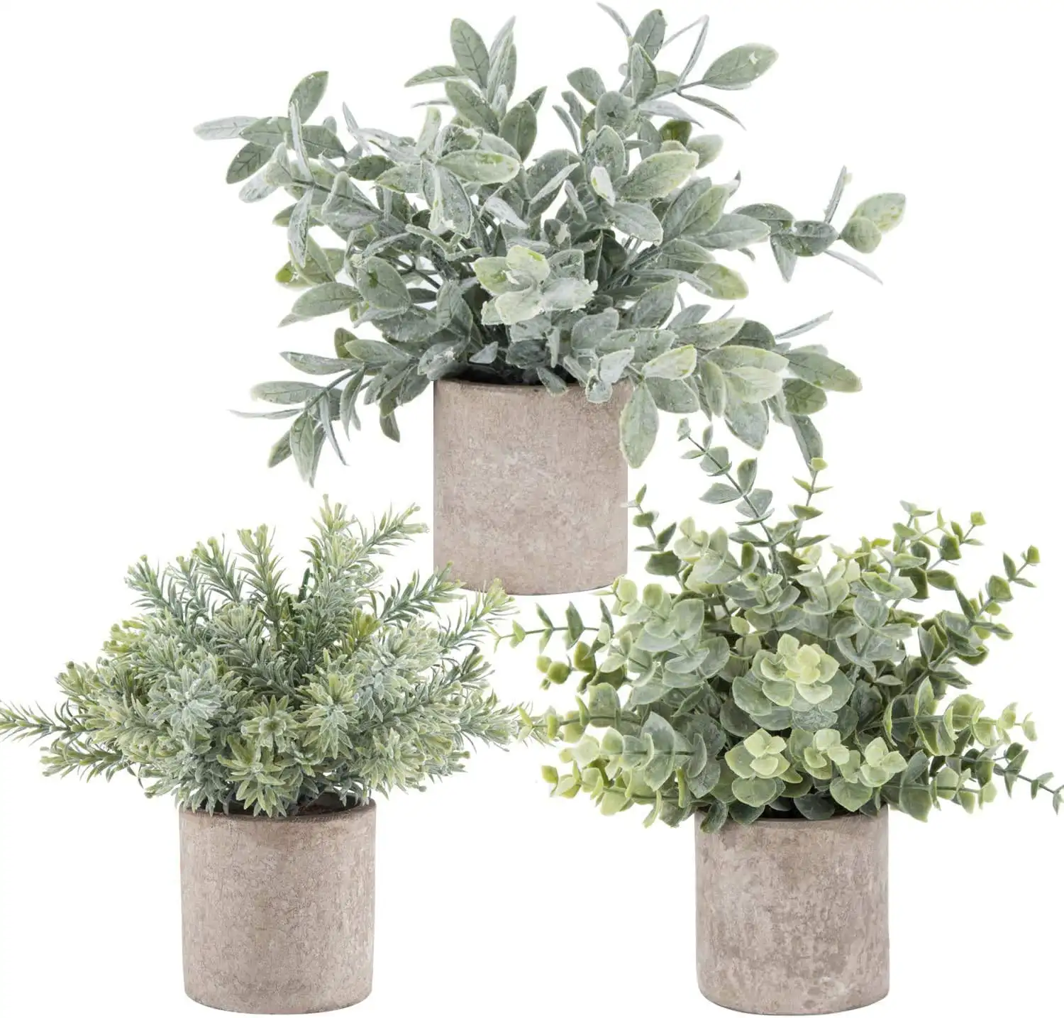 3 Pack Mini Potted Fake Plants Artificial Plastic Eucalyptus Plants for Home Office Desk Room Decoration
3 Pack Mini Potted Fake Plants Artificial Plastic Eucalyptus Plants for Home Office Desk Room Decoration
