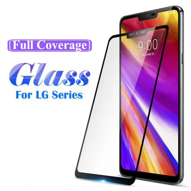 2.5D Full Cover Screen Protector For LG Q60 Q7 Q6 G6 G7 G8 K10 2017 2018 Tempered Glass On V30 V40 V50 K40 K50 Film | Мобильные