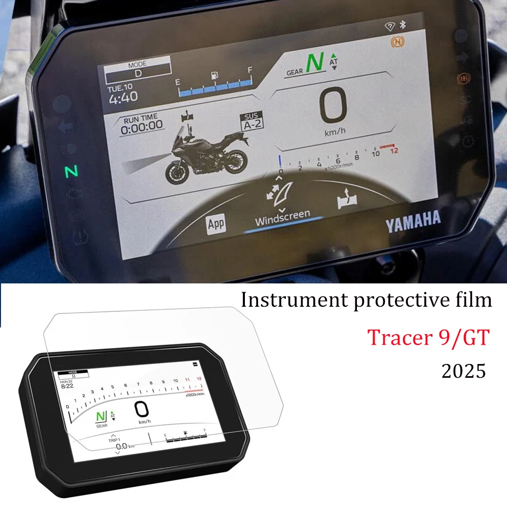 Защитная пленка для мотоцикла Tracer 9/GT/GT + для Yamaha Racer 9 2025, аксессуары, экран кластера от царапин, приборная панель
Защитная пленка для мотоцикла Tracer 9/GT/GT + для Yamaha Racer 9 2025, аксессуары, экран кластера от царапин, приборная панель