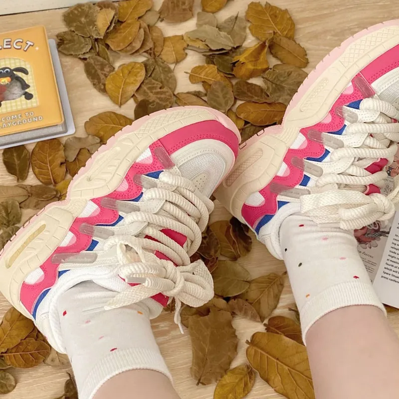 SHANPA Harajuku Chunky Sneakers Women Breathable Vintage Fashion Comfortable Casual Shoes Sports Platform Vulcanized Footwear
SHANPA Harajuku Chunky Sneakers Women Breathable Vintage Fashion Comfortable Casual Shoes Sports Platform Vulcanized Footwear