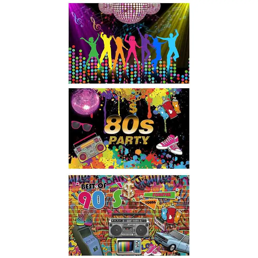 80's 90's Hip Hop Disco Music Photography Backdrops Adult Birthday Party Decor Background Retro Baby Photo Photographic Props
80's 90's Hip Hop Disco Music Photography Backdrops Adult Birthday Party Decor Background Retro Baby Photo Photographic Props