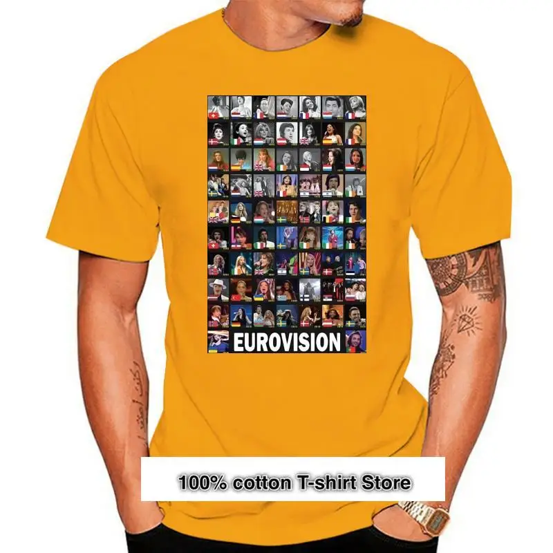 Camiseta de estilo veraniego para los vencedores de Eurovisión, camisetas de 2022-1956, novedad de 2022
Camiseta de estilo veraniego para los vencedores de Eurovisión, camisetas de 2022-1956, novedad de 2022