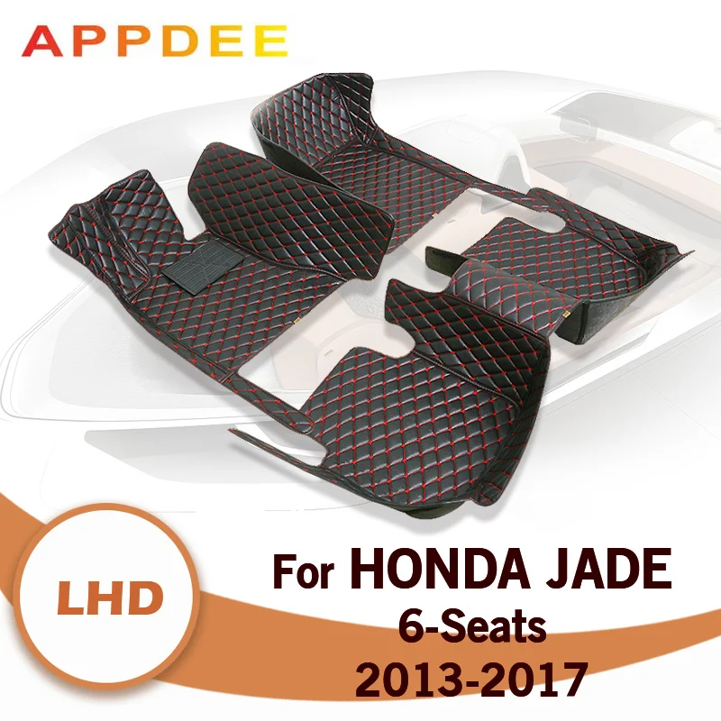

Car Floor Mats For Honda Jade Six Seats 2013 2014 2015 2016 2017 Custom Auto Foot Pads Carpet Cover Interior Accessories