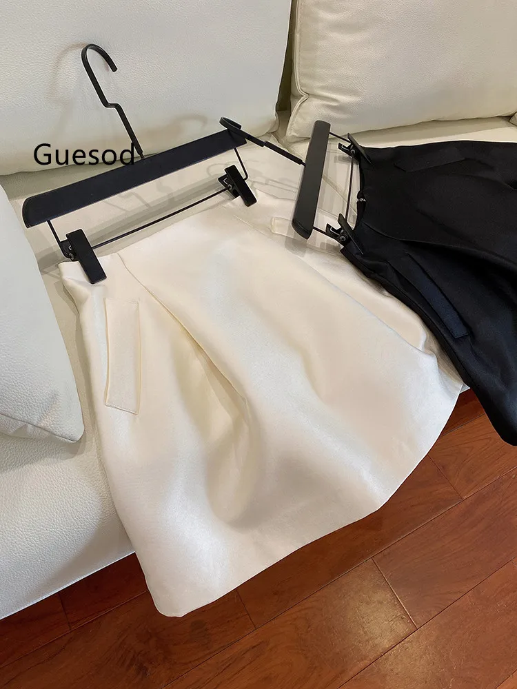 Шерстяная шелковая юбка Guesod, дизайнерская Элегантная универсальная юбка А-силуэта, короткая юбка, Новинка
Шерстяная шелковая юбка Guesod, дизайнерская Элегантная универсальная юбка А-силуэта, короткая юбка, Новинка
