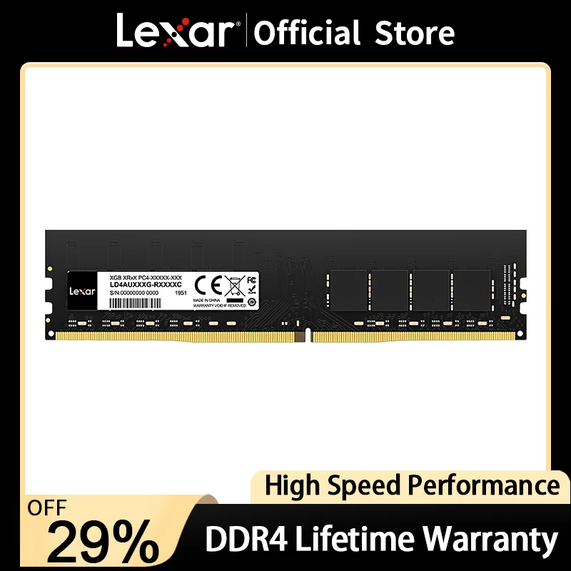 Lexar RAM Memory DDR4 16gb 8 gb Memoria DDR4 32GB 3200mhz UDIMM Desktop Computer 2666mhz XMP 288pin for AMD Inter Motherboard
Lexar RAM Memory DDR4 16gb 8 gb Memoria DDR4 32GB 3200mhz UDIMM Desktop Computer 2666mhz XMP 288pin for AMD Inter Motherboard