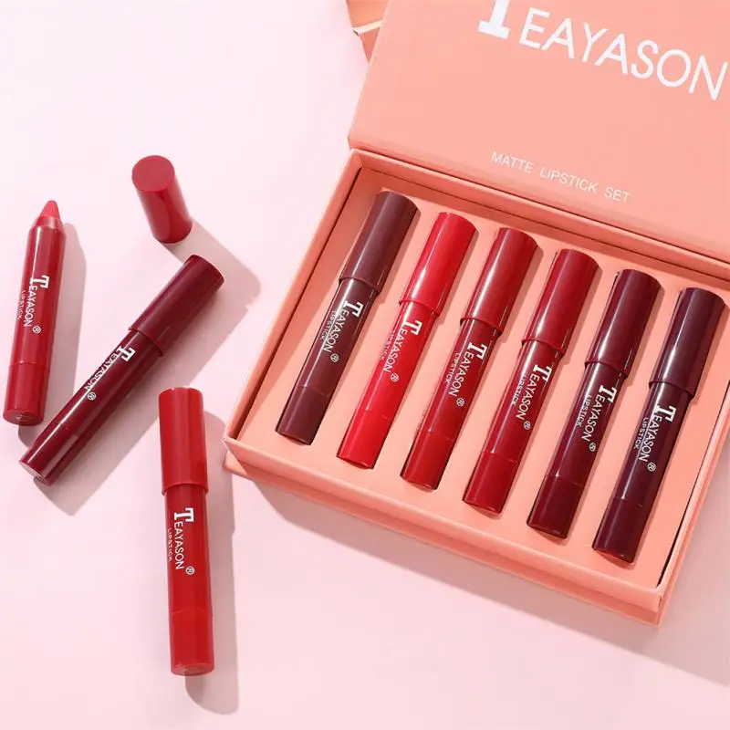 ELECOOL 6pcs/set Matte Lipstick Pen Waterproof Long-Lasting 24 Hours Velvet Lip Stick Easy To Wear Nude Lip Tint Makeup Cosmetic
ELECOOL 6pcs/set Matte Lipstick Pen Waterproof Long-Lasting 24 Hours Velvet Lip Stick Easy To Wear Nude Lip Tint Makeup Cosmetic