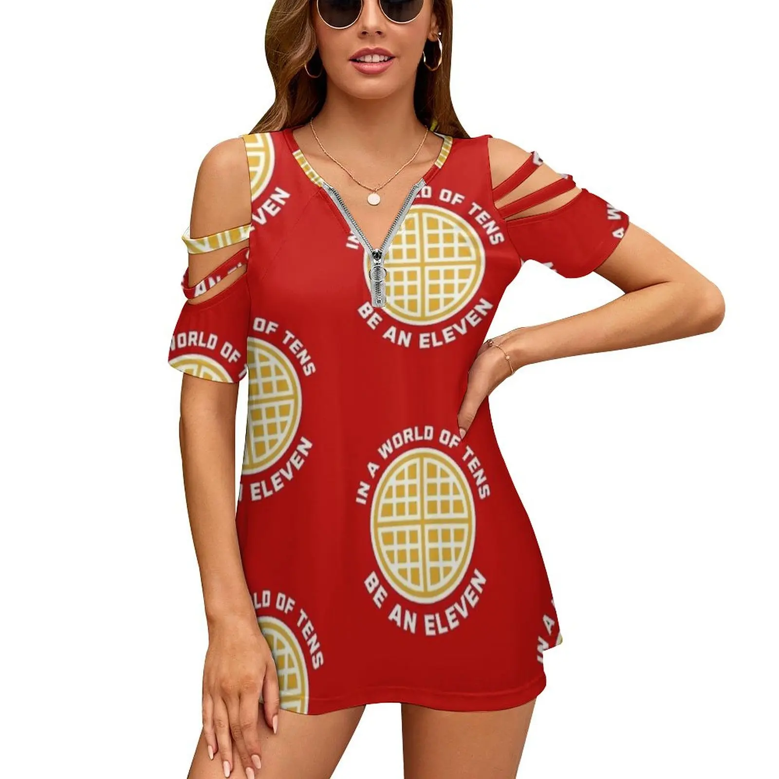 In A World Of Tens Be An Eleven Women'S T-Shirt New Fashion Printed Zipper V-Neck Short Sleeve T Shirts Casual Plus Size Eleven
In A World Of Tens Be An Eleven Women'S T-Shirt New Fashion Printed Zipper V-Neck Short Sleeve T Shirts Casual Plus Size Eleven