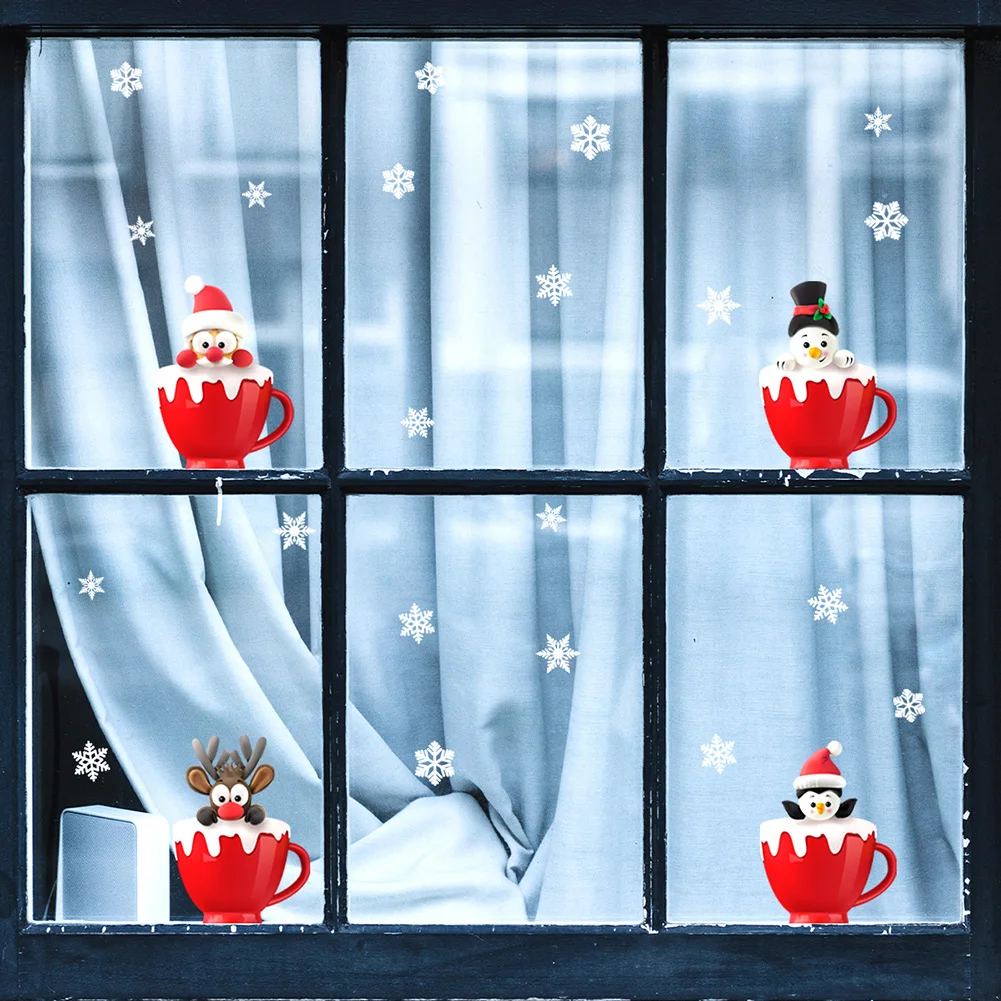 Christmas Snowflake Wall Decal Paper Static Paste Glass Paste Window Paste Double Sided Visual Decorative Wall Sticker
Christmas Snowflake Wall Decal Paper Static Paste Glass Paste Window Paste Double Sided Visual Decorative Wall Sticker