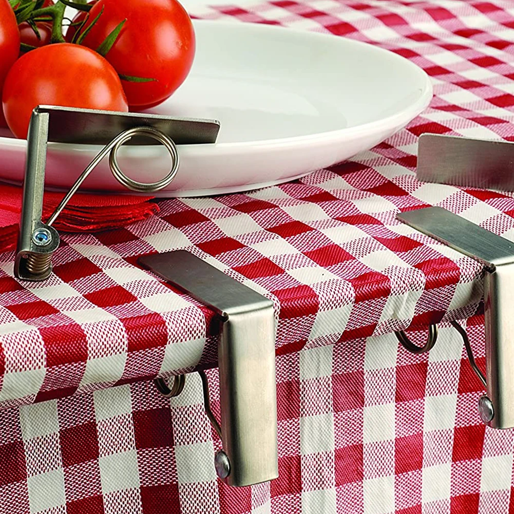 4pcs Picnic High Elasticity Stable Clamps Wide Mouth Home Party Stainless Steel Durable Tablecloth Clips Wedding Thickened
4pcs Picnic High Elasticity Stable Clamps Wide Mouth Home Party Stainless Steel Durable Tablecloth Clips Wedding Thickened