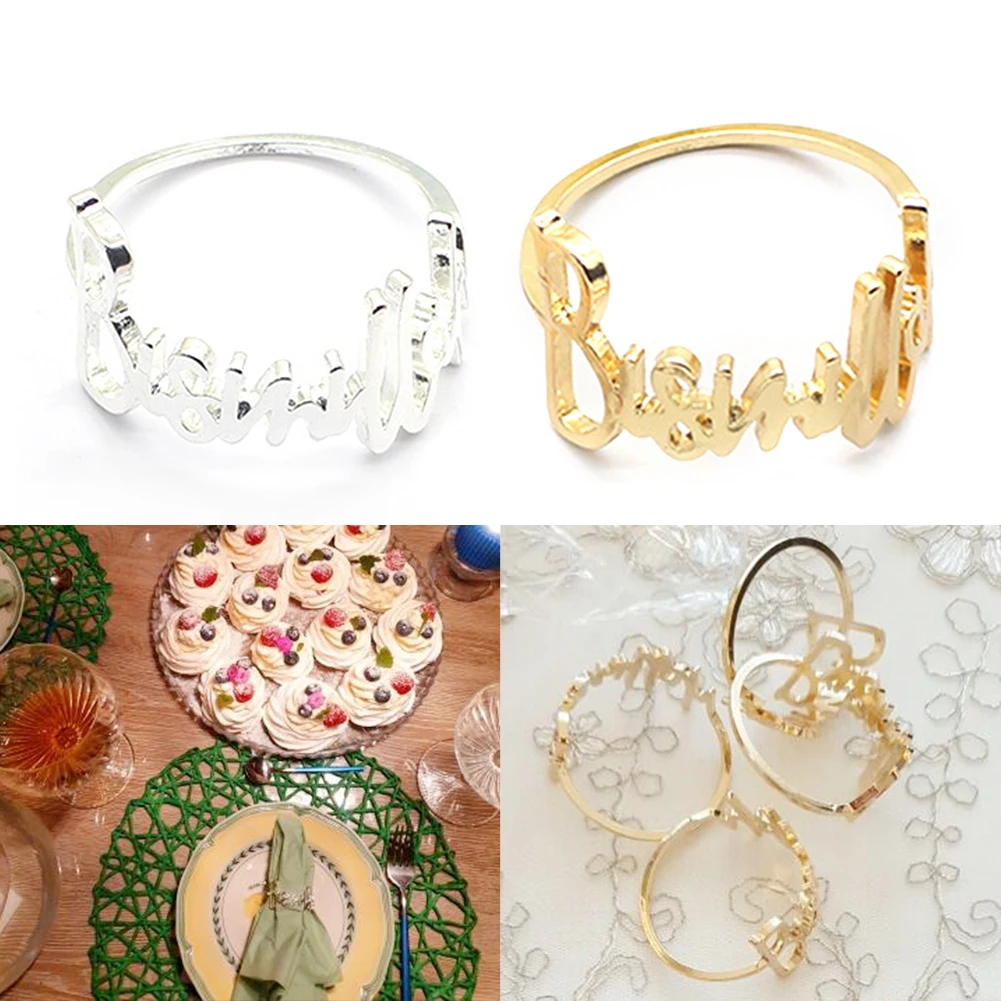 6 Pieces 42MM Metal Alloy Napkin Ring Wedding Towel Rings Dinner Table Decoration Wedding Table Decoration
6 Pieces 42MM Metal Alloy Napkin Ring Wedding Towel Rings Dinner Table Decoration Wedding Table Decoration
