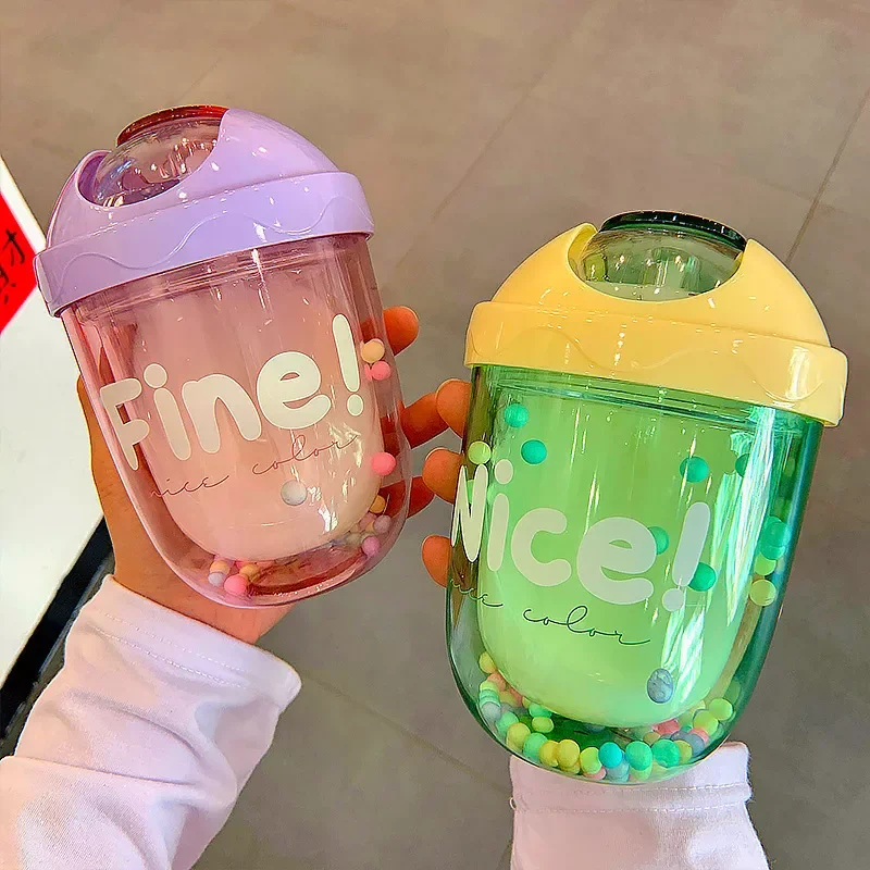 New in Cartoon Cute Straw Plastic Water Bottle Bpa Free Outdoor Transparent Juice Drinking Cup Suitable For Adult Children
New in Cartoon Cute Straw Plastic Water Bottle Bpa Free Outdoor Transparent Juice Drinking Cup Suitable For Adult Children