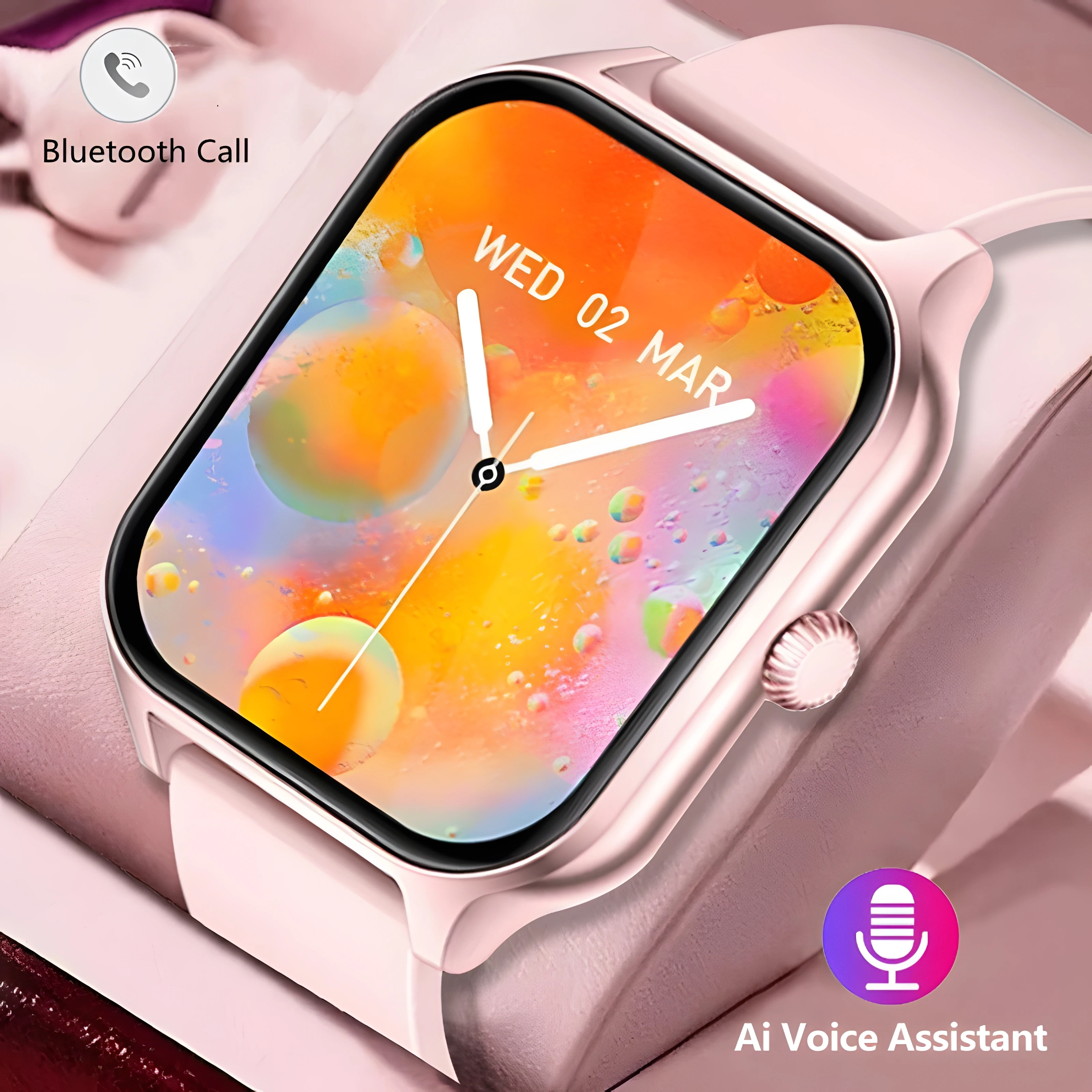 2023 New Bluetooth Call Smart Watch Women Music Fitness Sports Watch Sleep Monitor 1.83 Inch Full Touch Screen Women SmartWatch
2023 New Bluetooth Call Smart Watch Women Music Fitness Sports Watch Sleep Monitor 1.83 Inch Full Touch Screen Women SmartWatch