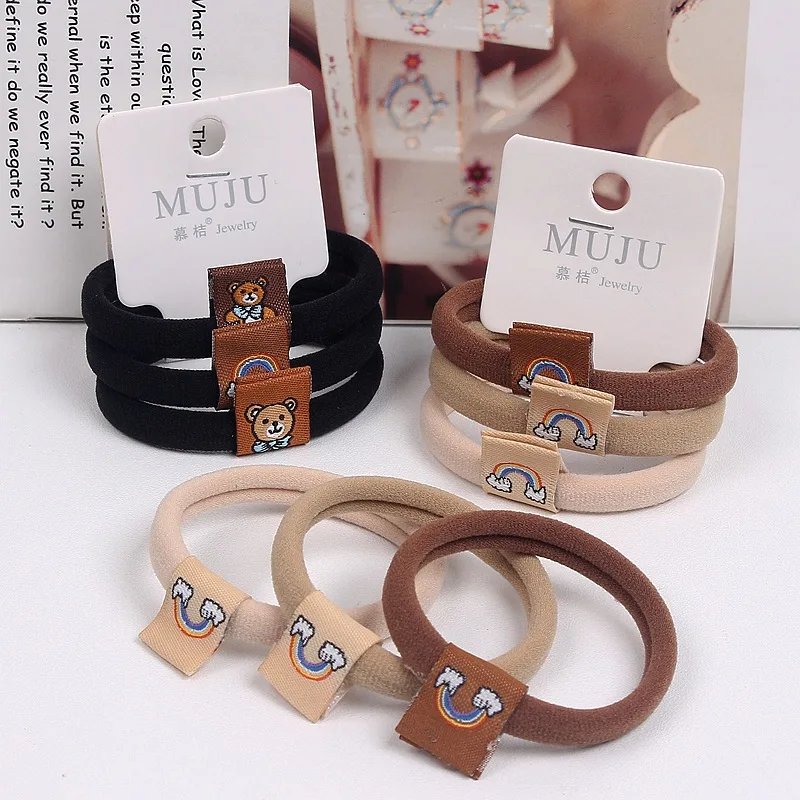 3-piece set of women's cute cloth label hair rope polyester elastic headband ponytail fixed rubber band boutique hairaccessories
3-piece set of women's cute cloth label hair rope polyester elastic headband ponytail fixed rubber band boutique hairaccessories